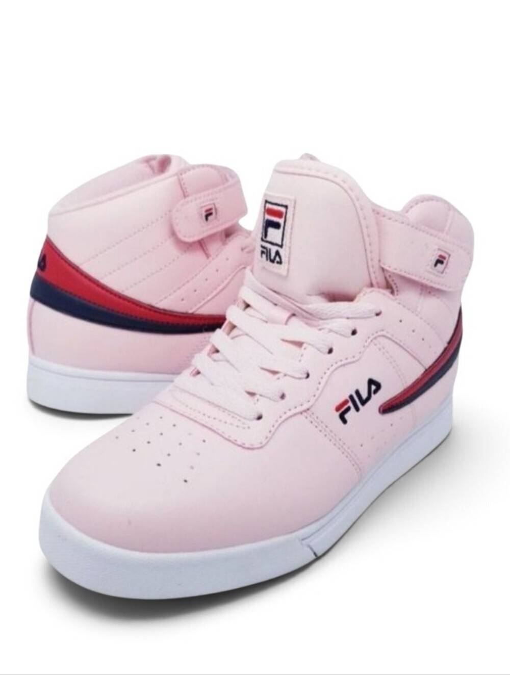 Fila Vulc 13 Tradition Pink Mid Top Lace Up Sneakers